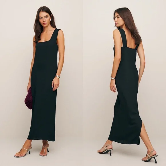 Reformation Dresses Reformation Vea Black Dress Poshmark